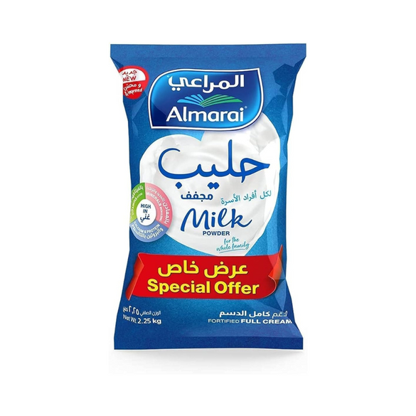 Almarai Full Cream Milk Powder, 2.25 kg, White