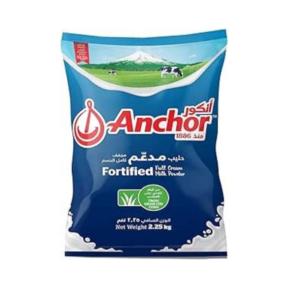 Anchor Full Cream Milk Powder Pouch, 2.25 Kg