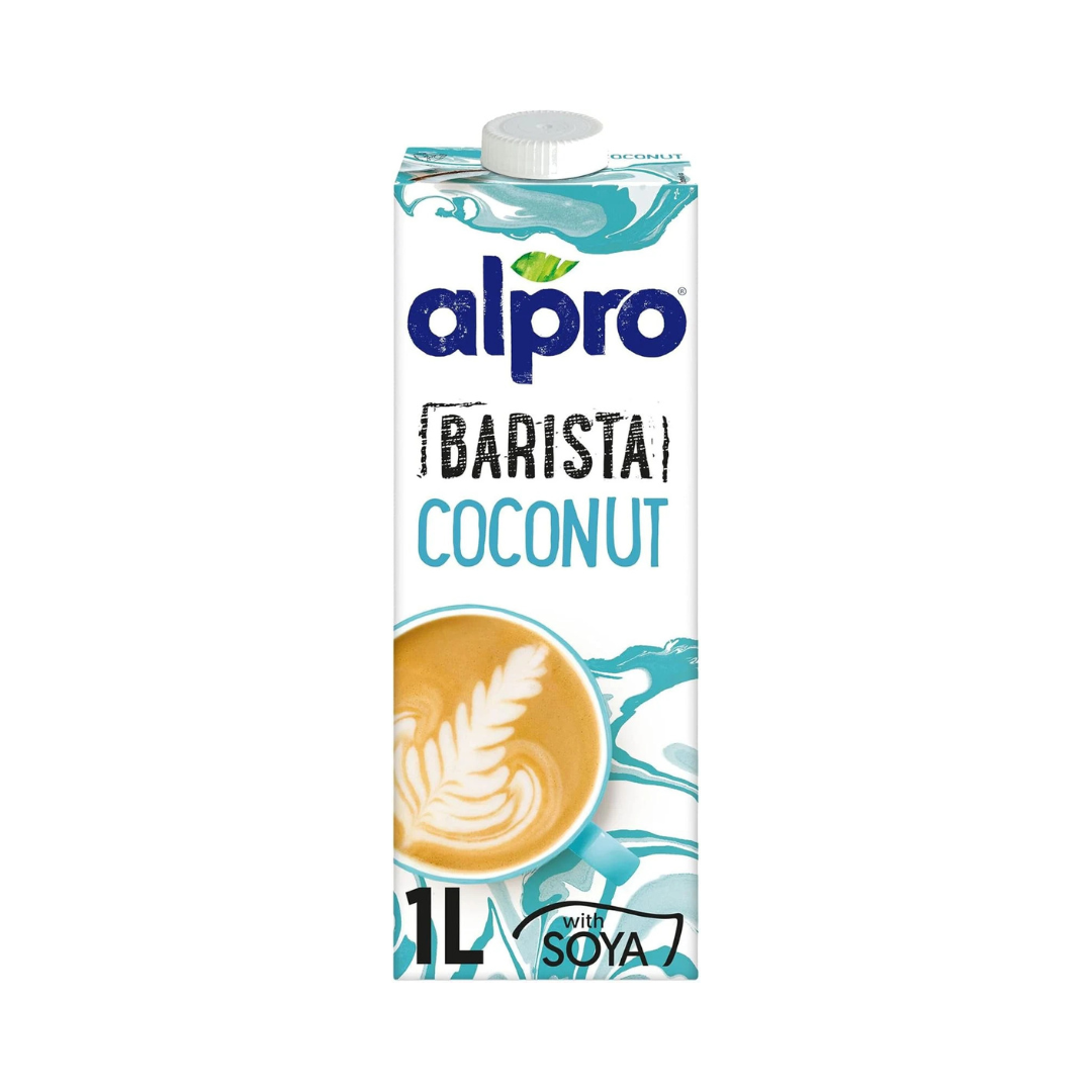 Alpro Barista Coconut Drink Vegan, Vegan, Dairy Free, Gluten Free, Lactose Free, Great Addition to Any Coffee, 1 Litre