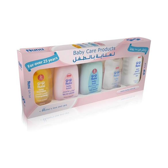 Nunu Gift Set Baby Care Products, 200ml - Set of 5