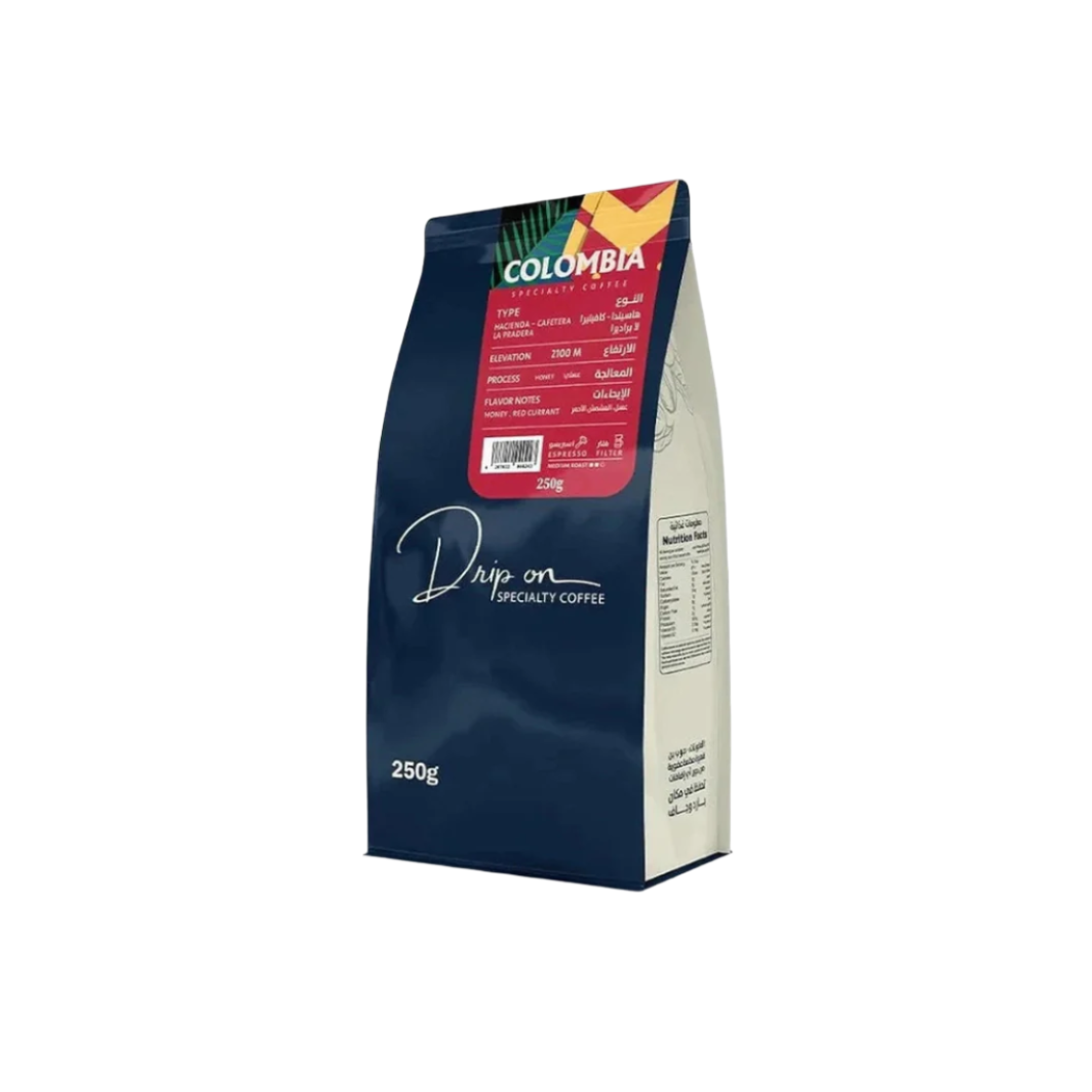 Drip on Roasted Specialty Coffee Beans - Whole Beans 250 g - Colombia