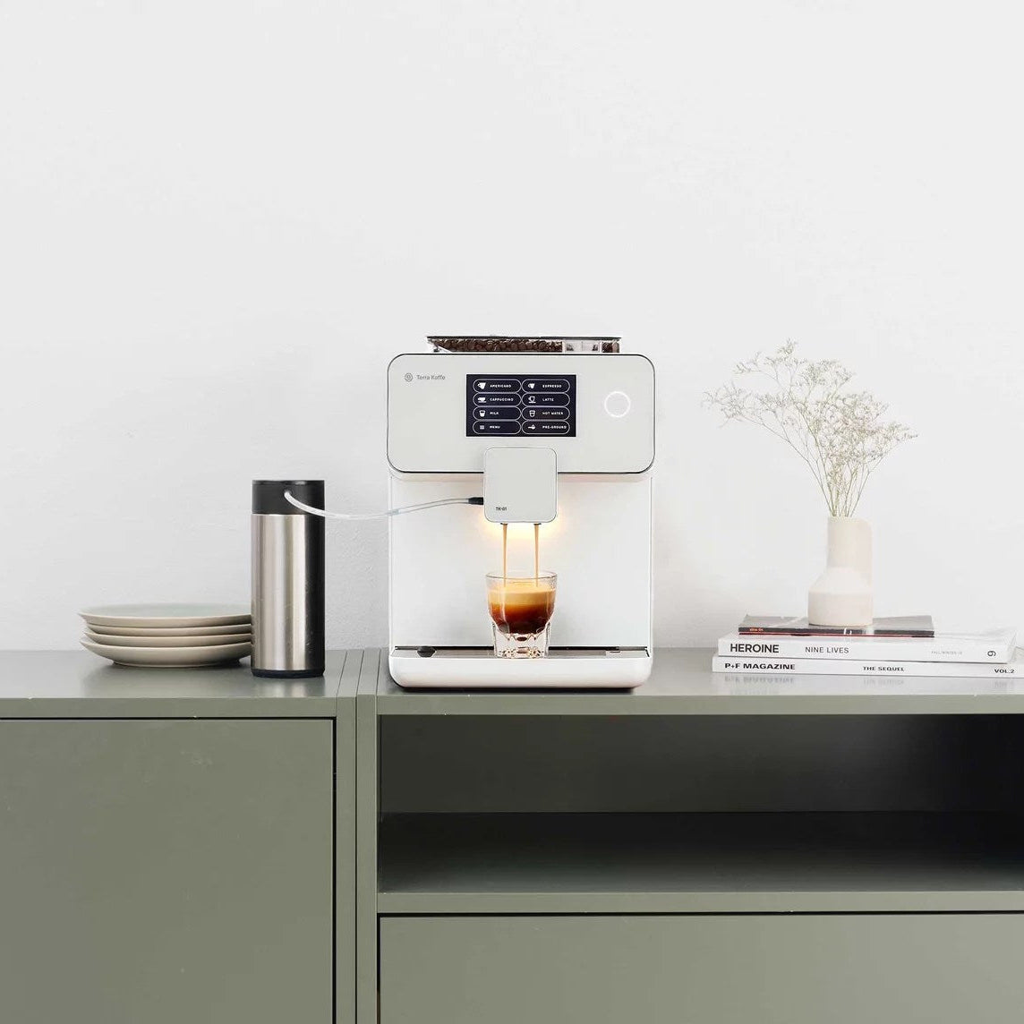 Terra Kaffe TK-01 Espresso Machine – White