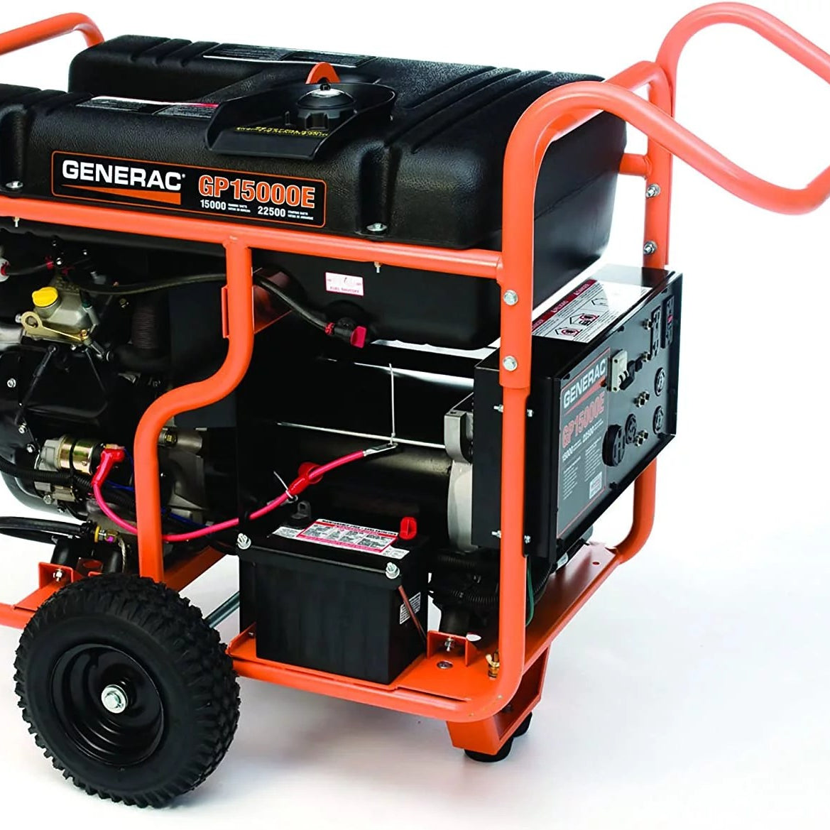 Generac 5734 GP15000E 15000-Watt Electric Start Gas-Powered Portable Generator