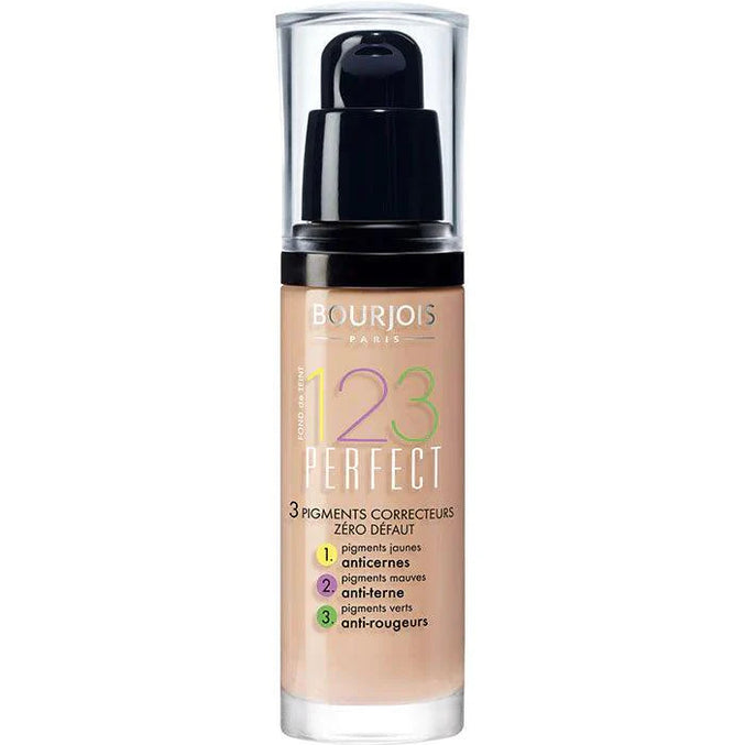 Bourjois 123 Medium Coverage Liquid Foundation Light Beige 30ml