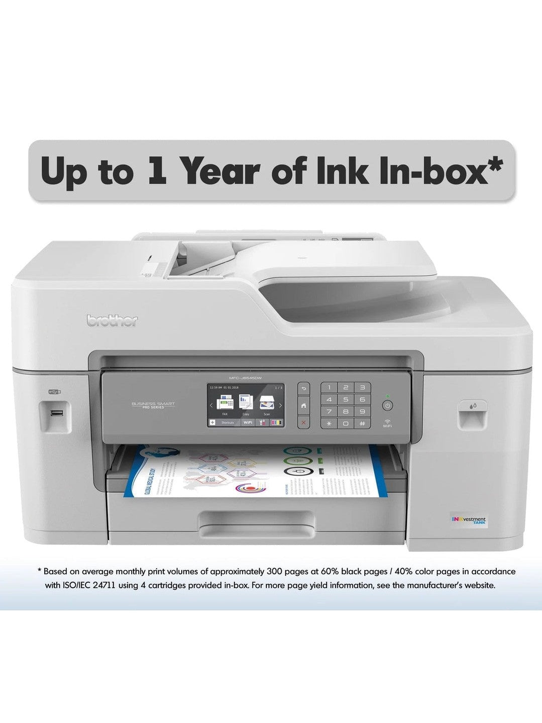 Brother MFC-J6545DW INKvestment Tank Color Inkjet All-in-One Wireless Printer