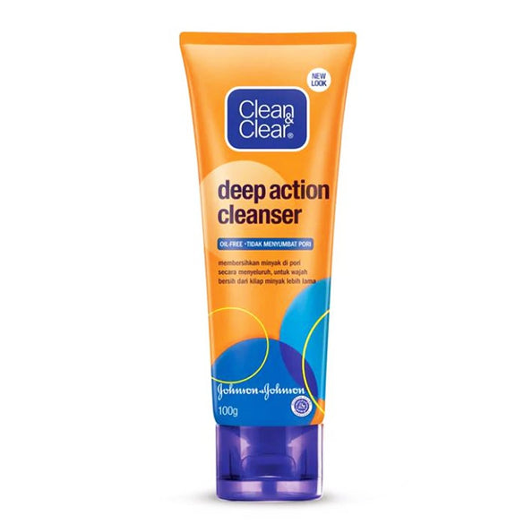 Clean & Clear Deep Action Cleanser Oil Free, 100g