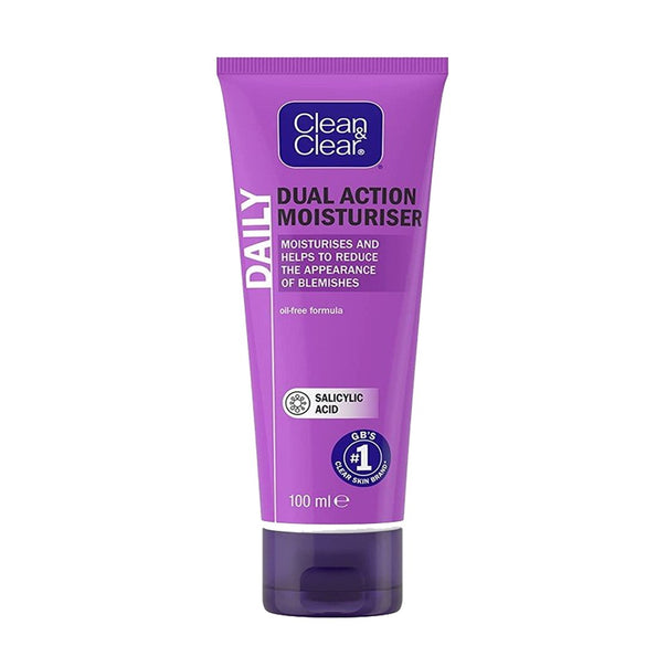 Clean & Clear Dual Action Moisturiser Daily Oil Free Face Wash, 100ml