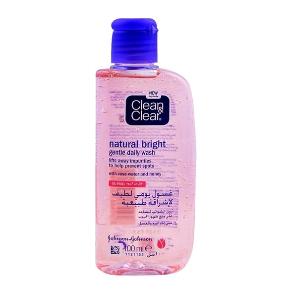 Clean & Clear Natural Bright Gentle Daily Face Wash Oil Free, 100ml
