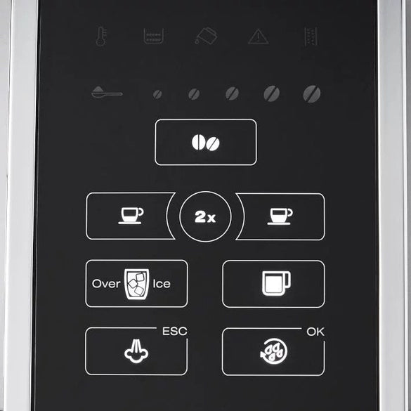 De’Longhi – Dinamica TrueBrew Over Ice Fully Automatic Coffee and Espresso Machine- Chrome and Black