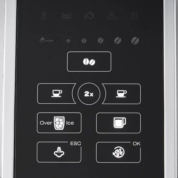 De’Longhi – Dinamica TrueBrew Over Ice Fully Automatic Coffee and Espresso Machine- Chrome and Black