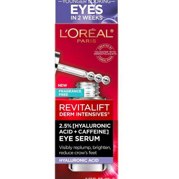 L'Oreal Paris Revitalift Derm Intensives® 2.5% Hyaluronic Acid + Caffeine Eye Serum