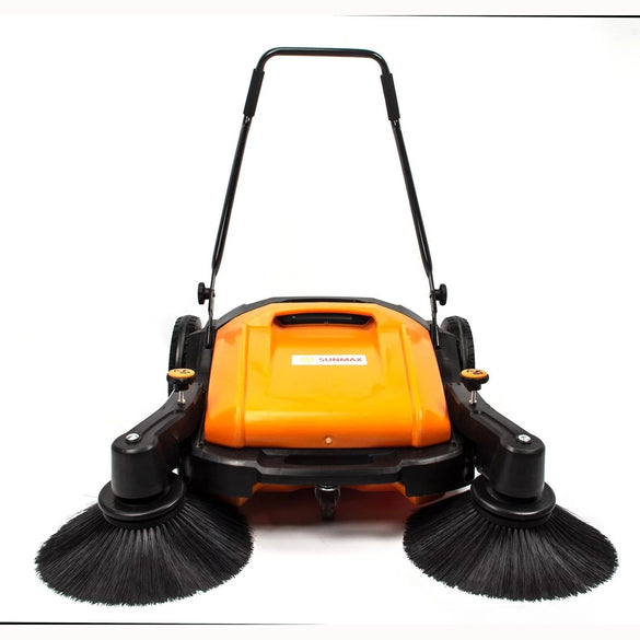 Generic Industrial Floor Sweeper with Triple Brooms 38 inch Outdoor and Indoor Sweeper