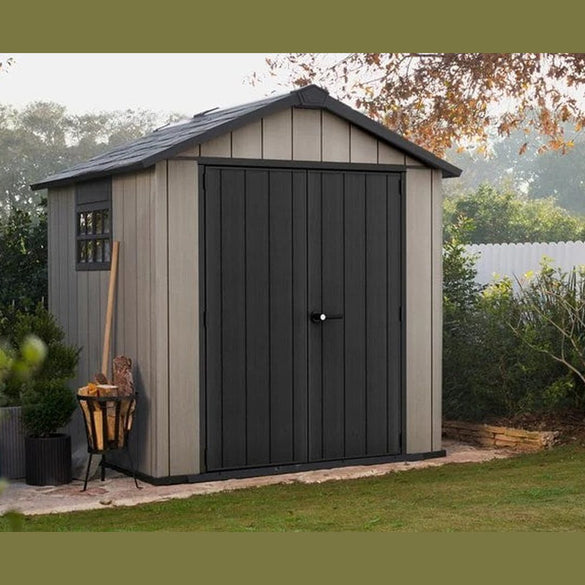 Keter Oakland 7.5×7 Storage Shed Grey