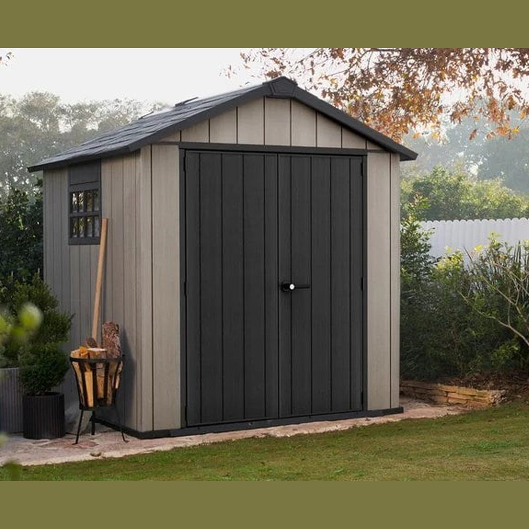 Keter Oakland 7.5×7 Storage Shed Grey