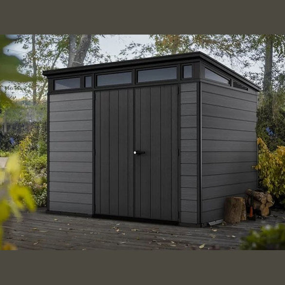 Keter Cortina 9×7 Storage Shed – Graphite