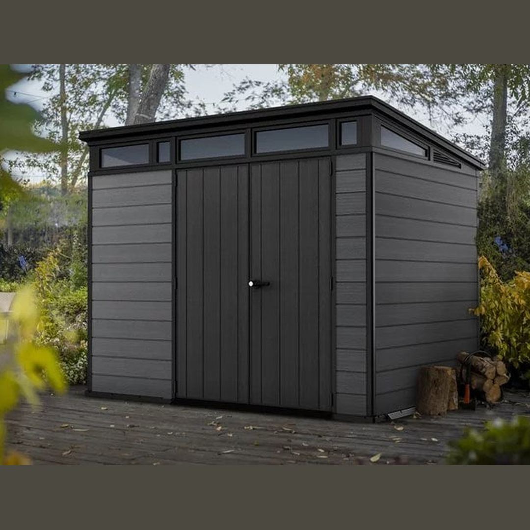 Keter Cortina 9×7 Storage Shed – Graphite