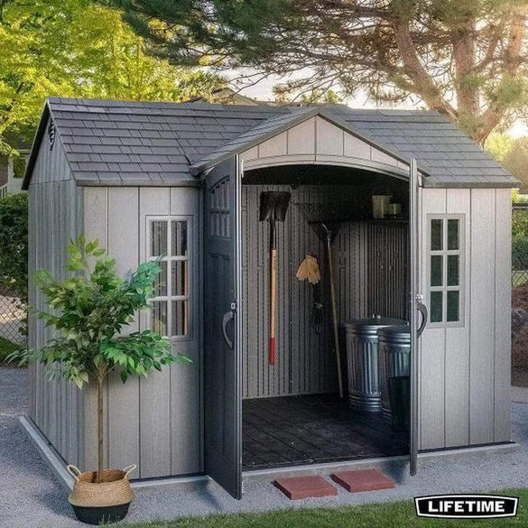 Lifetime 10ft x 8ft Rough Cut Outdoor Storage Shed