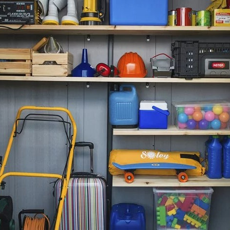 Keter Artisan 9×7 Foot Large Outdoor Shed with Floor with Modern Design for Patio Furniture