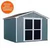 Handy Home Products Princeton 10 ft. x 10 ft. Wood Storage Shed