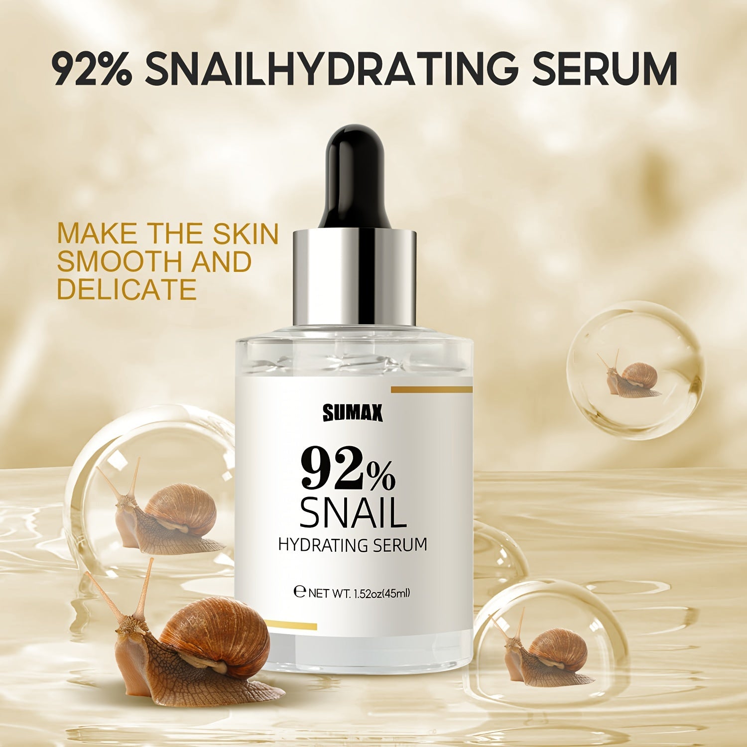 Snail Serum CollagenHyaluronic Hydrating Skin Essence