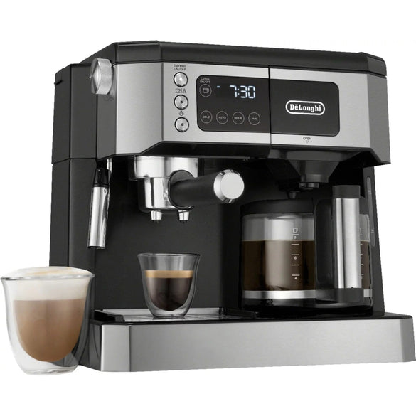 De’Longhi COM530M – Digital All-in-One Combination Coffee and Espresso Machine – Black and Stainless Steel