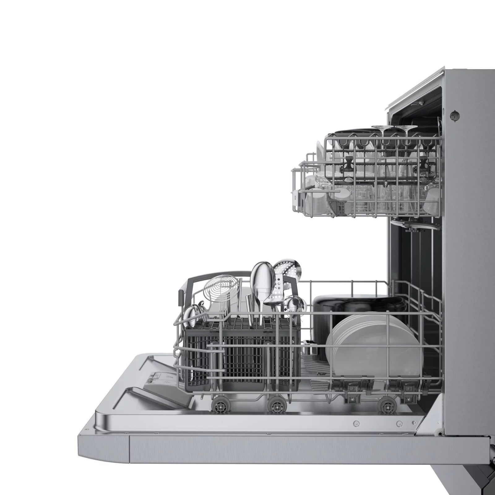 Bosch 300 Series 24″ Stainless Steel Built in Dishwasher-SGE53B55UC