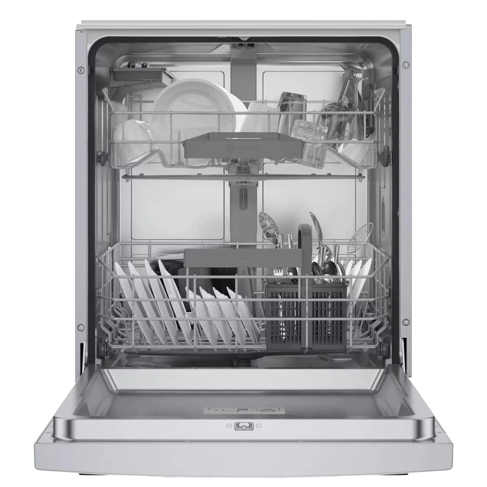 Bosch 300 Series 24″ Stainless Steel Built in Dishwasher-SGE53B55UC