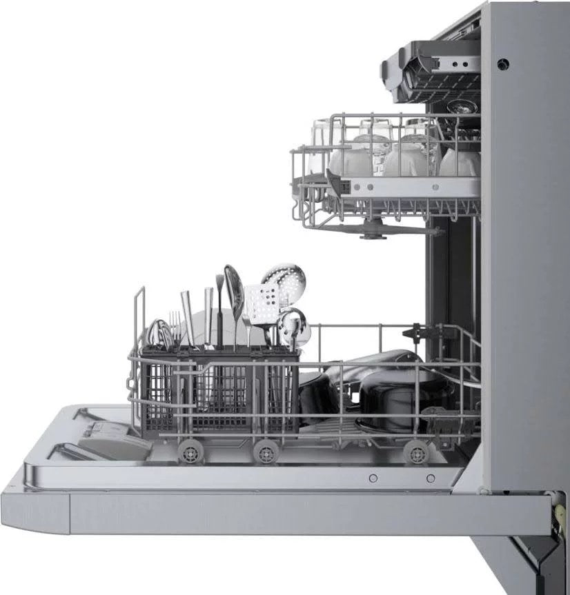 Bosch – 300 Series 18″ ADA Front Control Built-In Dishwasher with 3rd Rack