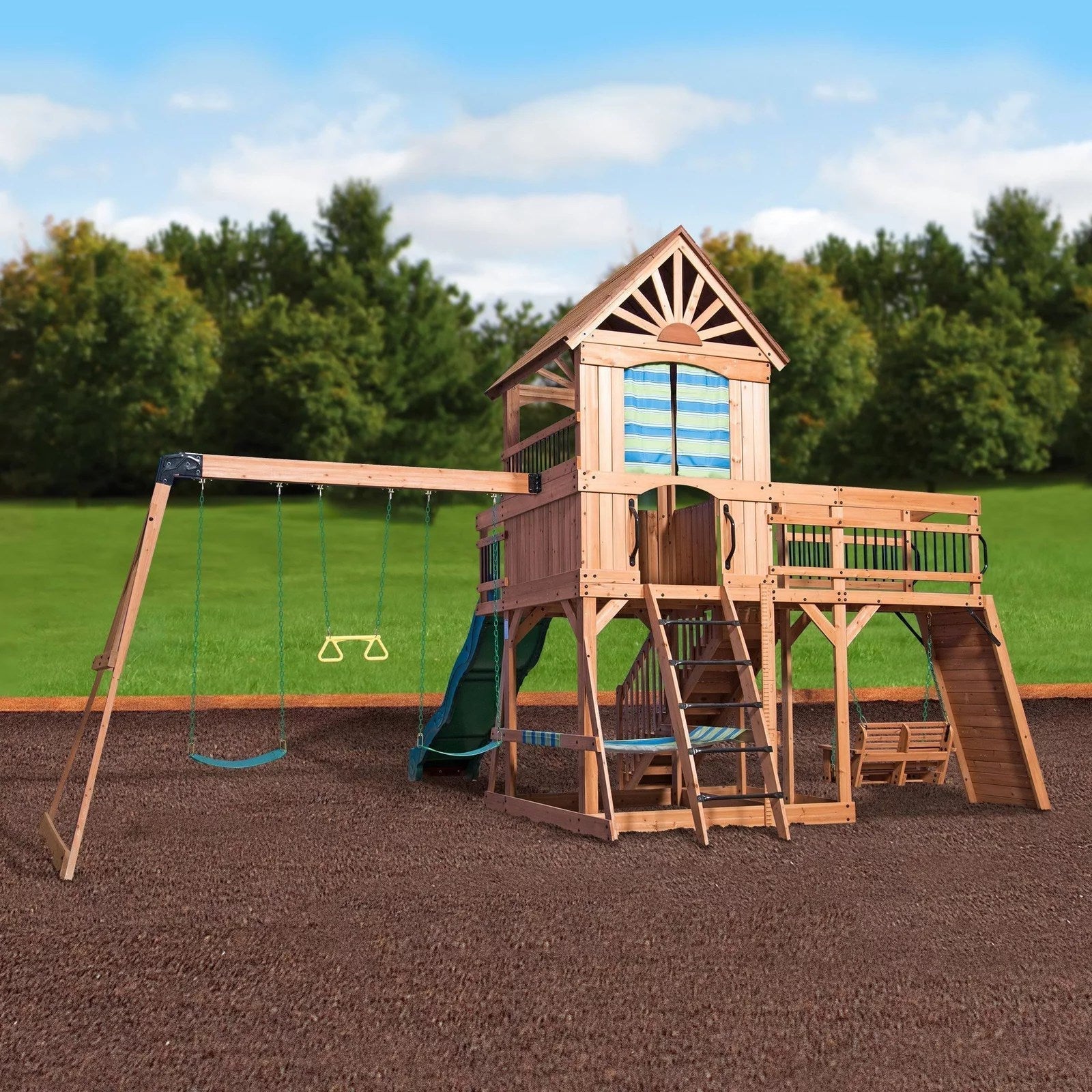 Backyard Discovery Caribbean Cedar Swing Set
