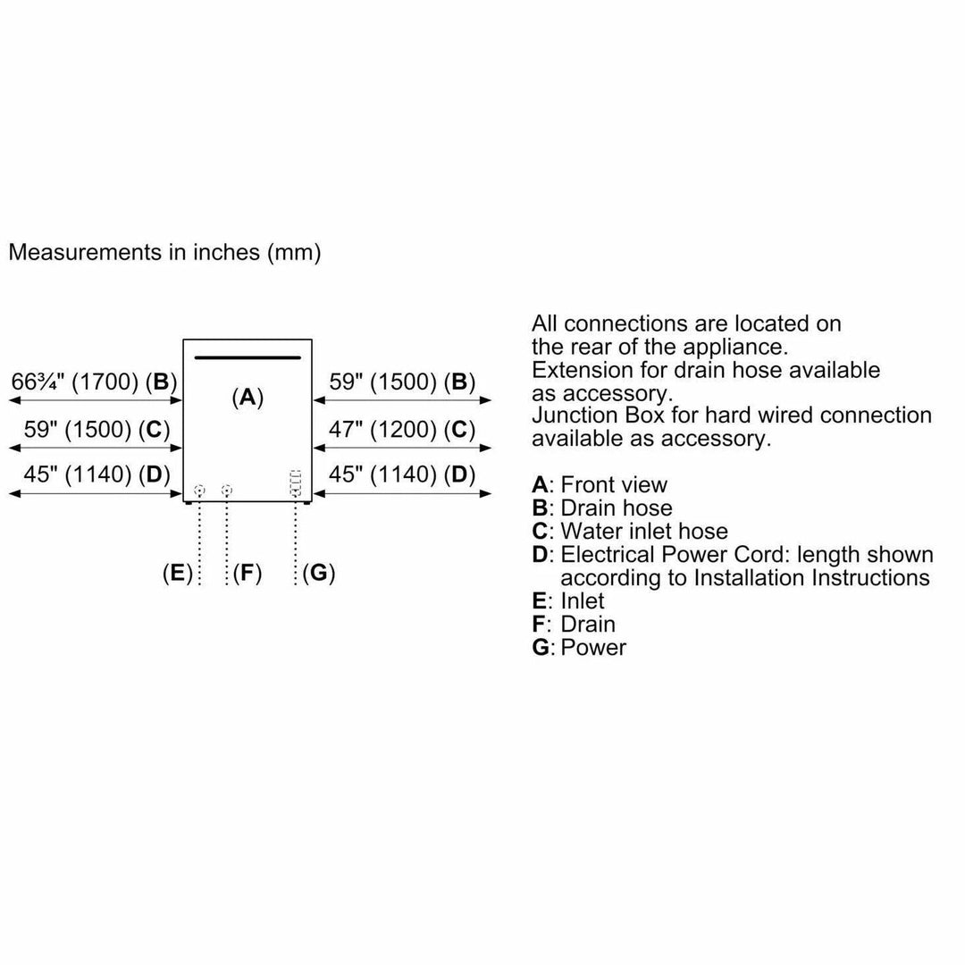 Bosch Benchmark SHX89PW75N Dishwasher
